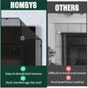 HOMBYS Магнитная крышка для камина, защита от детей, легкая установка, комнатный экран для камина, безопасная сетчатая защита для детей и домашних животных, защитный барьер для