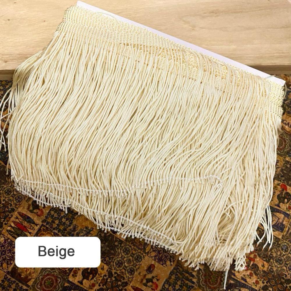 10 Yards 6 Inches Fringe Trim Polyester DIY Craft Accessories Lace Trim Ribbon Solid color Tassel Trim Lamp Shade