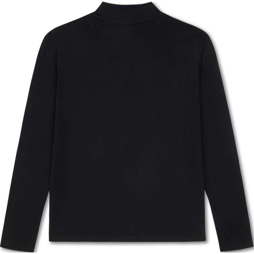 Calvin Klein Футболка удобная мягкая универсальная с длинным рукавом для детей черная CK2332021GS-002