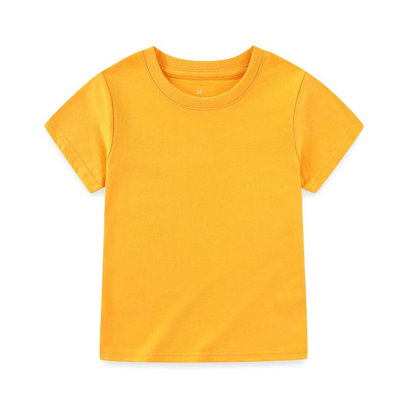 KIDDIEZOOM Модная и удобная футболка с коротким рукавом для младенцев и маленьких детей, мальчиков и девочек, 100% чистый хлопок, мягкая одежда для новорожденных