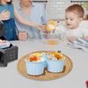 Силиконовая форма для выпечки для аэрогриля, антипригарная, форма для тарталеток с вареным яйцом, форма для пудинга и десертов, термостойкая, безопасная для посудомоечной машины, формочки для выпечки