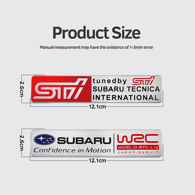 1 шт. Алюминиевый сплав Наклейка с эмблемой автомобиля Значки STI Для Subaru Impreza Legacy WRX BRZ Forester XV Outback Crosstrek Levorg