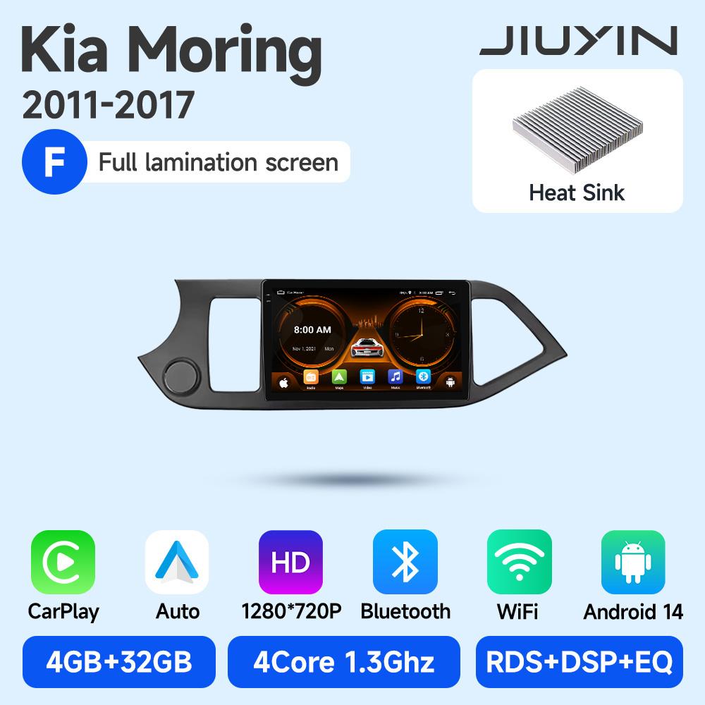JIUYIN Android 15 Carplay Car Radio Multimidia Video Player For KIA PICANTO Morning 2011-2016 Navigation GPS IPS Head Unit