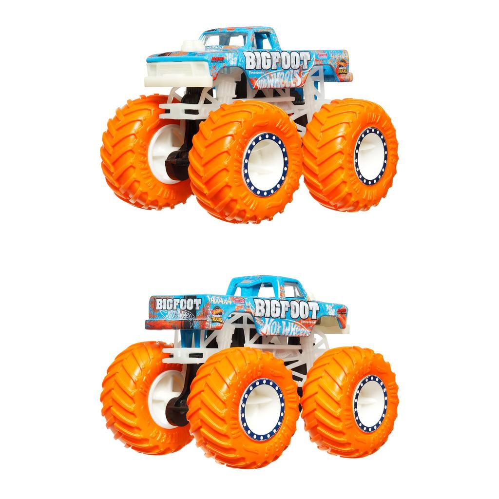 Hot Wheels Light-Up! Monster Truck Assortment Vehicle Toys, Mini Cars, 6-Car Box, Ages 3+, Multi-Purpose, 986B-JFX08