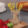 100Pcs/Pack Creative Fruit Fork Cocktail Stick Bamboo Skewers Candied Haws Stick Used for Buffet Wedding Food Decoration