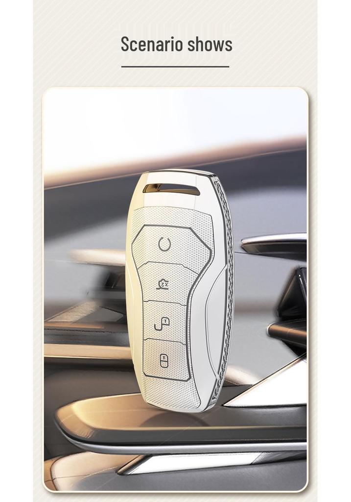 Чехол для ключей BYD: Совместимо с Han EV, Song Pro, Yuan Max, Tang DMI, Qin Plus DMI, Dolphin, e2, e3 и d1.