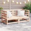 Corner Sofa - vidaXL - Solid Pine Wood - 2 Pcs - 70x70x67 Cm - Outdoor