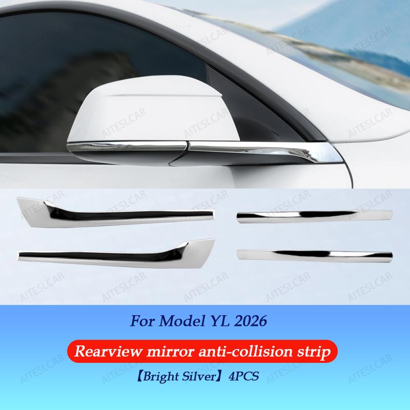 Car Rearview Mirror Protector For Tesla Model YL 2026 / Y Luanch Juniper 2025 2026 Mirror Protector Vehicle Anti-collision Strip