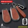 Zinc Alloy Leather Car Remote Smart Key Case Cover Holder for Chery Exeed VX FL CDM\LX PHEV Modified 2024 Keychain Accessories