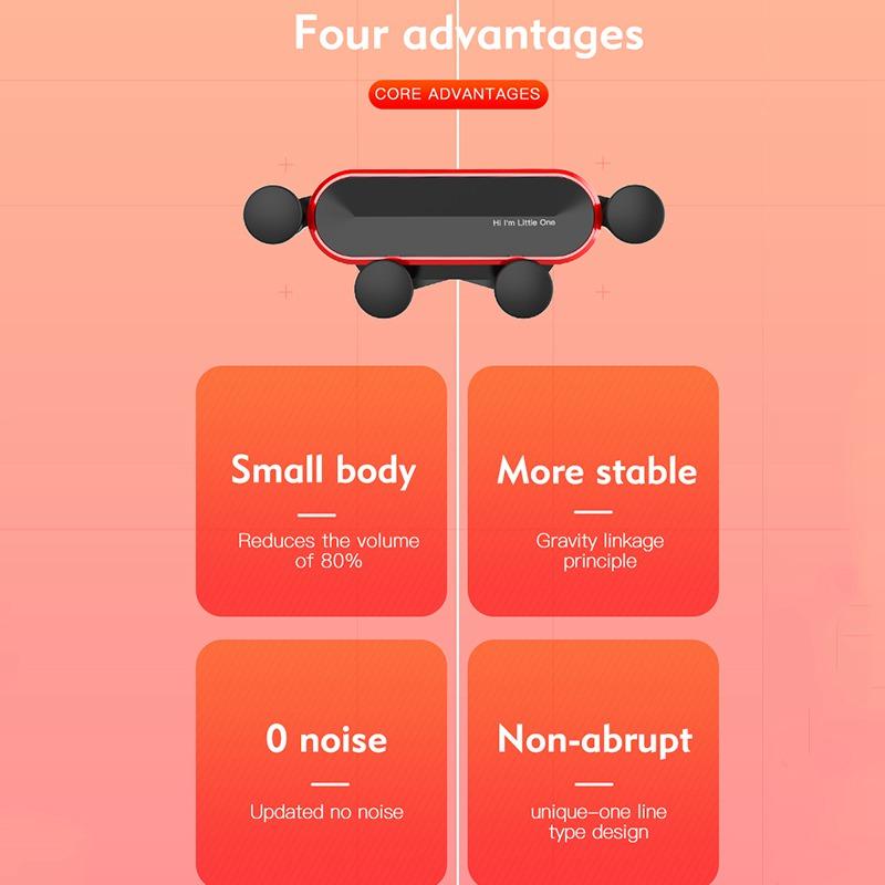 Гравитационный автомобильный держатель для телефона в автомобиле, крепление на вентиляционное отверстие, без магнитного держателя мобильного телефона, GPS-подставка для iPhone 12 11 Pro 8 Samsung