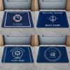 Boat Name Doormat Personalized Nautical Anchor Compass Ship Wheel Rope Non-Slip Bath Mat Yacht Decor Indoor Outdoor Welcome Rug