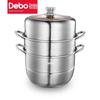 Пароварка Debo Angelo из нержавеющей стали 304, 28 см