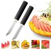 2 Pcs./Complex, Plastic Handle Made of Stainless Steel, Fruit Knife, Collapse Knife, Meat Knife, Butcher, Chopper