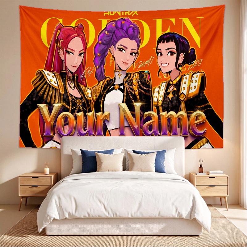Kpop Girl Group (59) Custom Name Tapestry Wall Hanging Tapestry Wall Art Decor for Bedroom Living Room