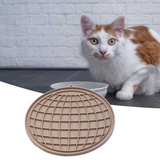 Силиконовый коврик для медленного кормления, собак, кошек, нескользящий, не содержит бисфенола-А, уменьшает беспокойство, идеально подходит для лакомств, йогурта, арахисового масла