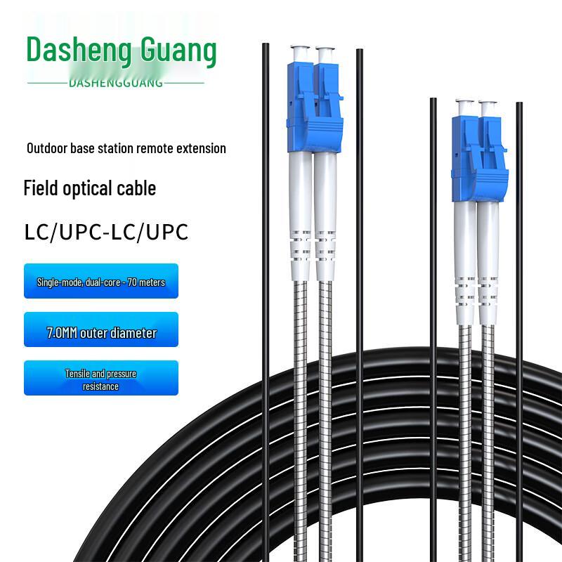 Dasheng Optic Telecom-Grade Armored Single-Mode Fiber Optic Patch Cable