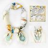 Women'S New Fashionable Atmosphere Simulation Silk Scarf Neck Protection Scarf Spring Summer Autumn Square Scarf