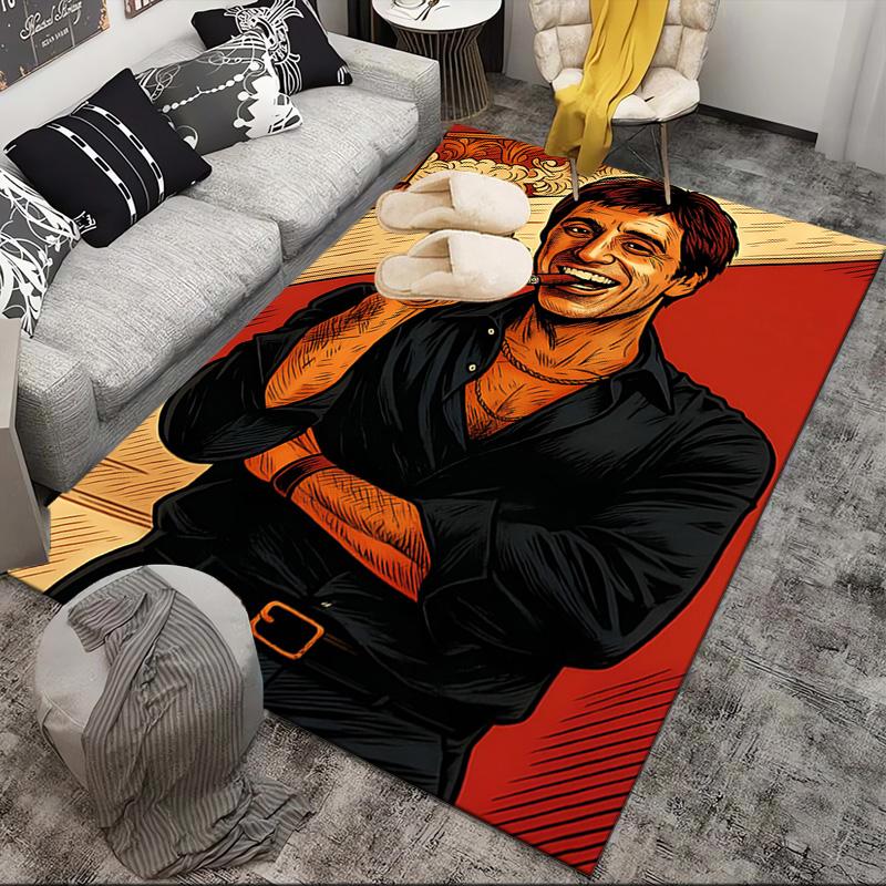 Scar-face: World Is Yours Area Rug Suitable for Indoor And Outdoor,Carpets for Kitchens, Homes, Offices, Living Rooms,Home Decor,Christmas Gift