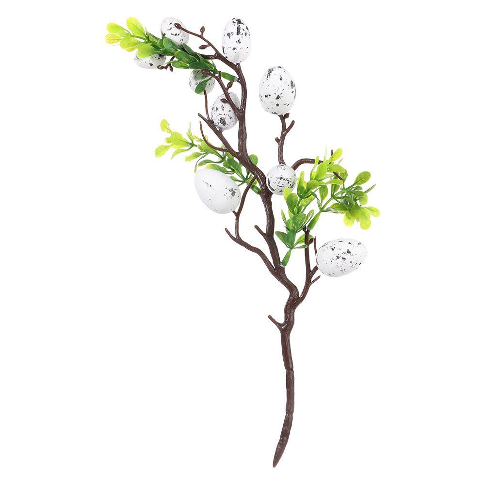 DIY живопись искусственное пасхальное яйцо ветка дерева поддельные растения пенопластовое яйцо цветок пасхальное украшение