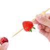 Упаковка из 200 одноразовых шпажек для фруктов, симпатичные шпажки для еды для фуршетов, бамбуковые зубочистки, элегантные шпажки для праздничного оформления