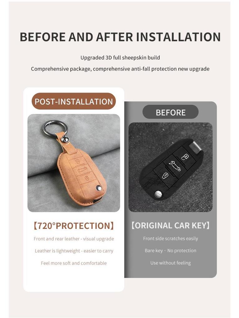 Key Bag for Citroen Car Models: C3-XR, Elysee, C5 New Energy, C6, Yunyi, C4, Sega L - Perfect Fit