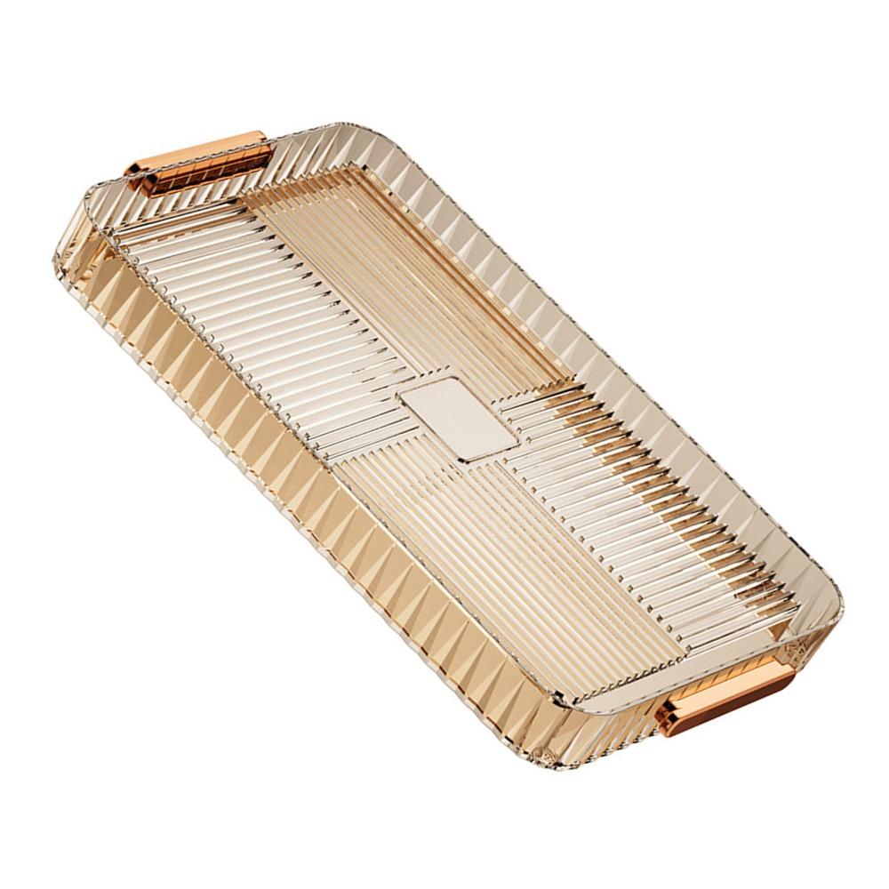 Plastic Material Water Drainage Tea Tray Large Capacity Multipurpose Tea Tray Home Living Room