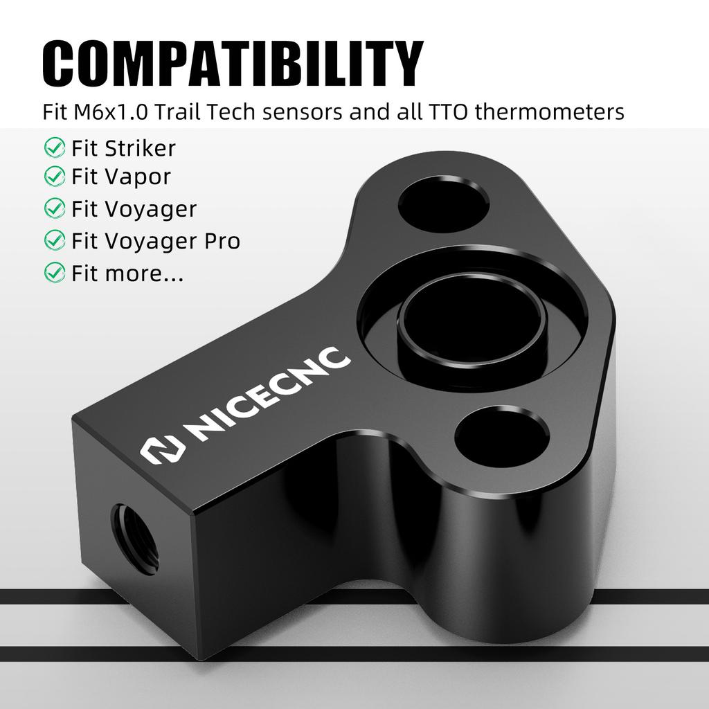 Motorcycle Oil Temperature Sensor Adapter Kit for Suzuki DR650S DR650SE 1996-2024 DR650 S SE Oil Temp Sensor Fitting Connector