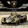 1/22 Модель спортивного автомобиля Lamborghini V12 GT из сплава, литая под давлением, металлическая, имитация, украшение, звук и свет, детская игрушечная машинка, подарки A471