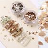 6 Pcs/Set Mica Sheet Fragments Texture Thin Slice Nail Art Flakes Decoration Slice DIY Manicure Tips