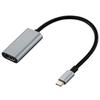 Elecom USB C To HDMI Conversion Adapter 4K/60Hz Nylon Mesh Heavy Duty Multi-Display Mirroring 0.15m Cable Compatible with iPhone MacBook iPad Android