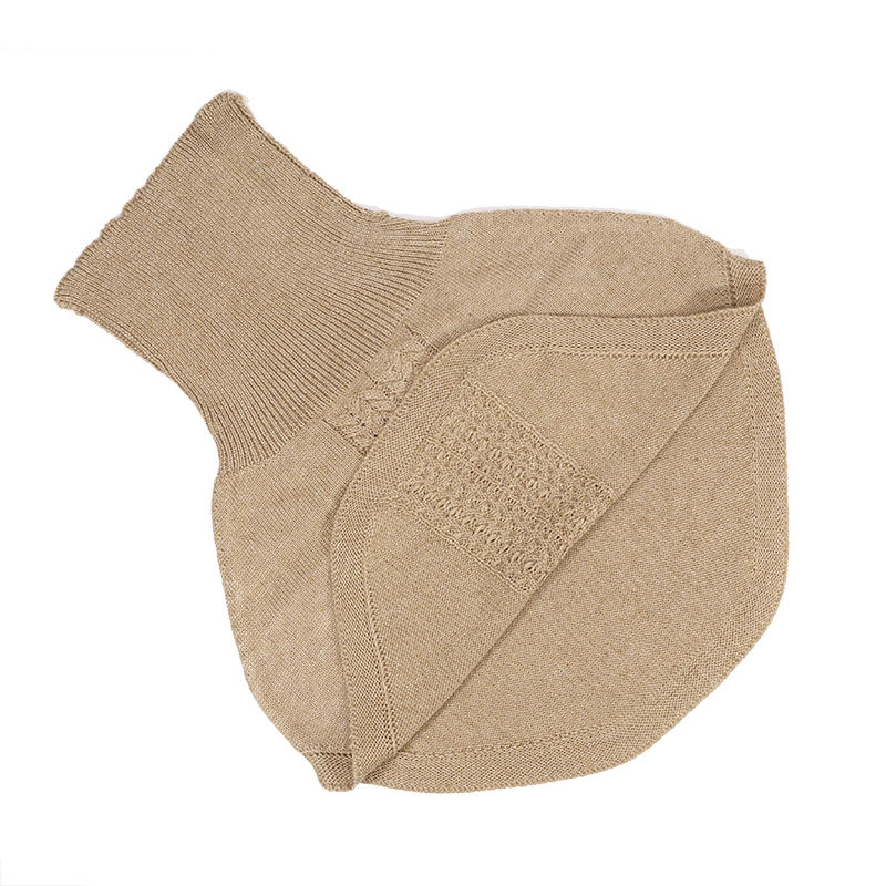 Women's High Neck Shoulder Warmer - Pullover Shawl Collar Scarf for Cervical & Shoulder Protection In Cold Weather