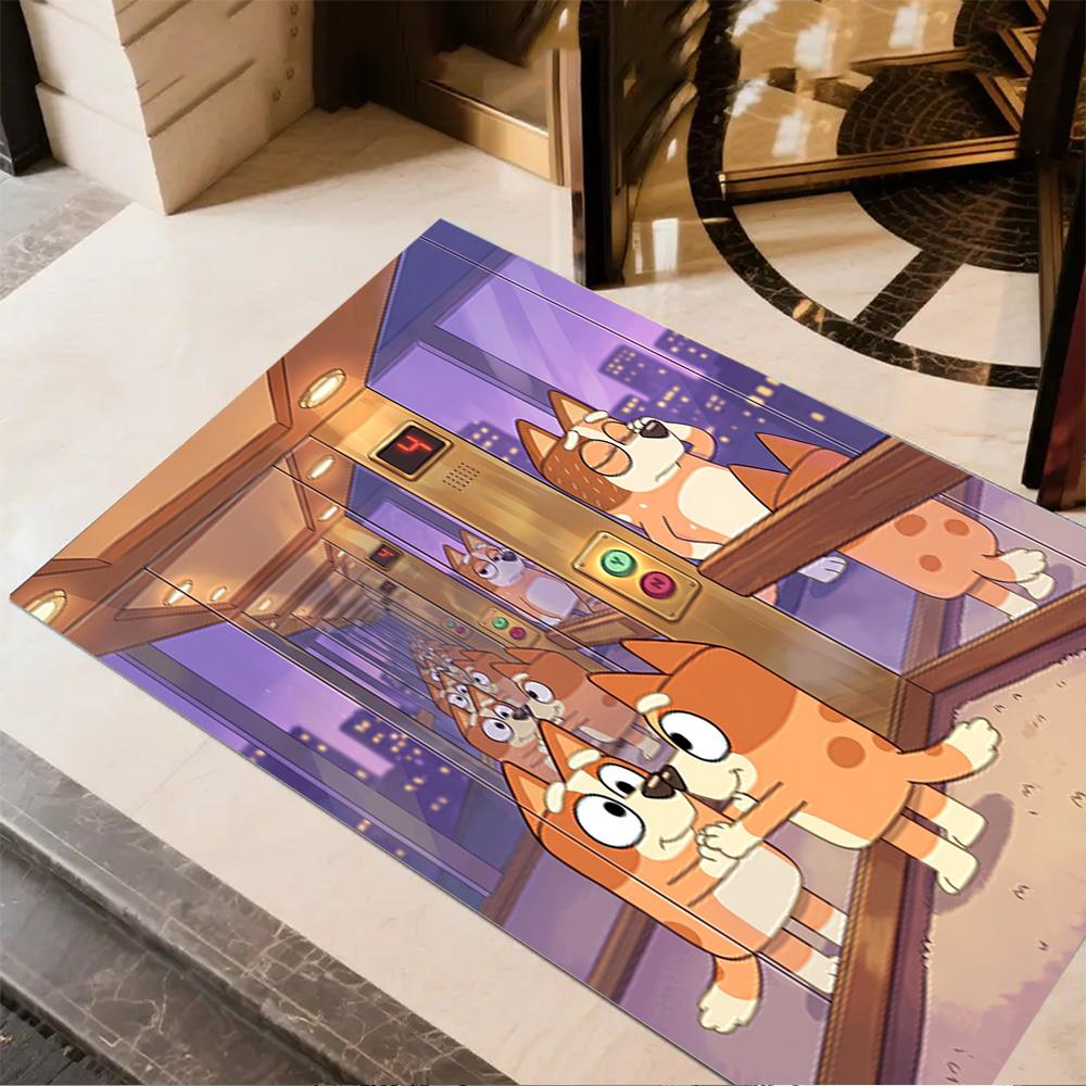 Elevator Cats Adventure Floor Rug Office Rug Perfect for Dining Room Entryway Living Rooms Playrooms Antislip Carpet Anime Office Decor