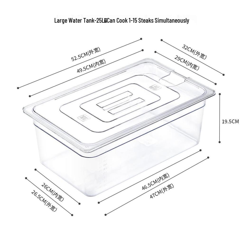 Контейнер для су-вида 11 л для палочки Anova – Горшок-ванна для низкотемпературной медленной готовки