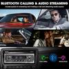 Retro Style Classic Car Radio - Bluetooth Single Din Vintage Stereo - AM FM Tuner USB AUX Input 4.1 CHN Subwoofer Output