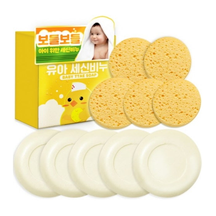 Мыло Paul Medison Kids Baby Ttae 100 г + губка для ванн 1 компл./3 компл./5 компл.