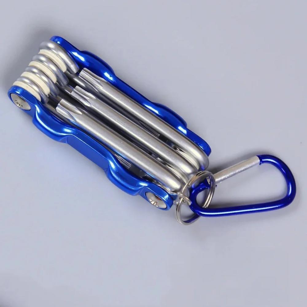 2025 Портативный складной шестигранный ключ Allen Set Metal Метрическая система Torx Шестигранный гаечный ключ Отвертка Шестигранный ключ Высококачественный ручной инструмент