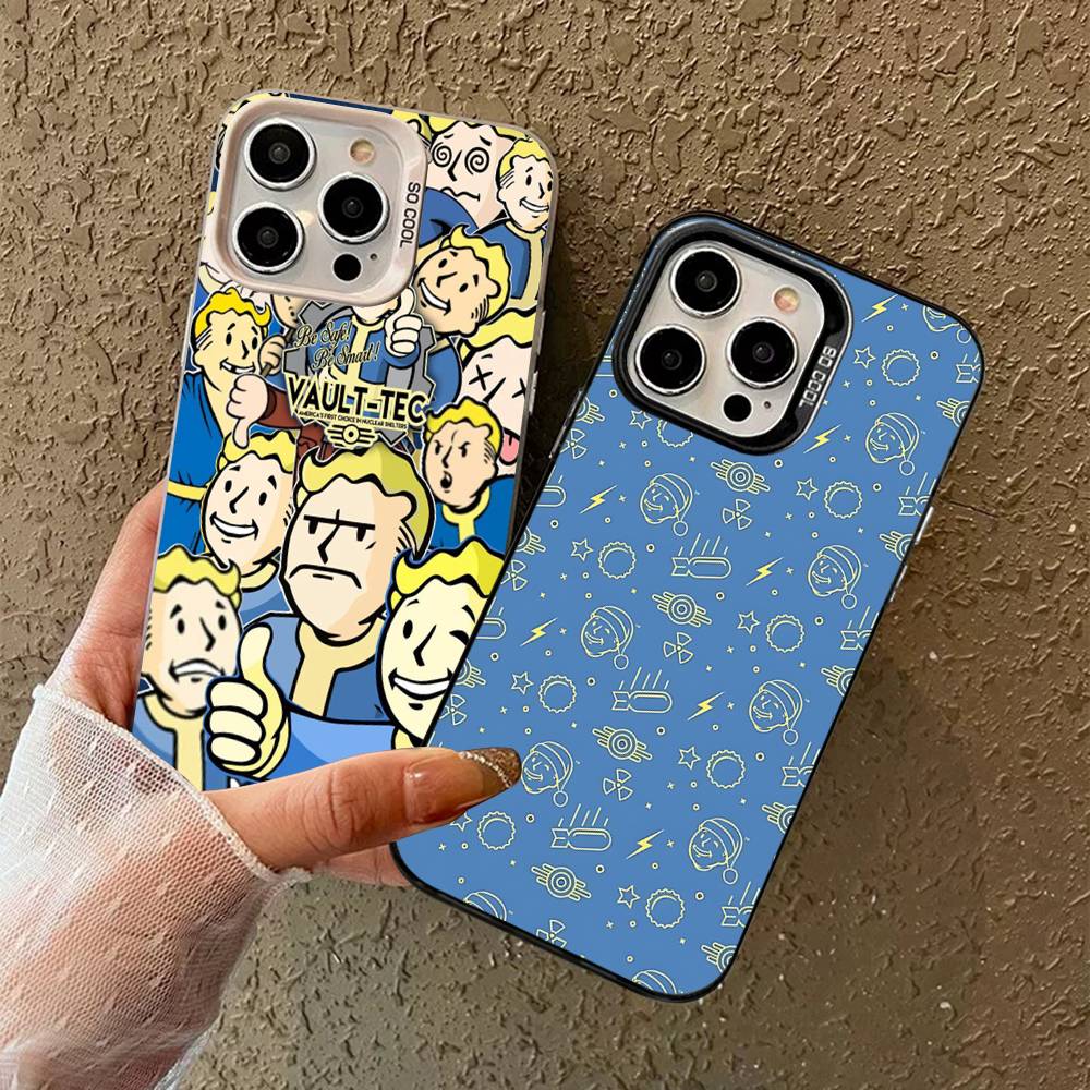 F-Fallout S-Series 4 Cool Game Phone Cover For IPhone 16 15 14 13 12 11 17 Pro Max Plus Color Silver Shell