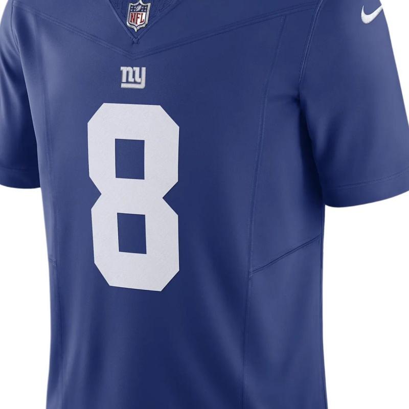 Nike X NFL Collaboration New York Giants Daniel Jones V-образный вырез свитер короткий рукав футболка мужские топы синий 31NMNGLH8IF-NZ0