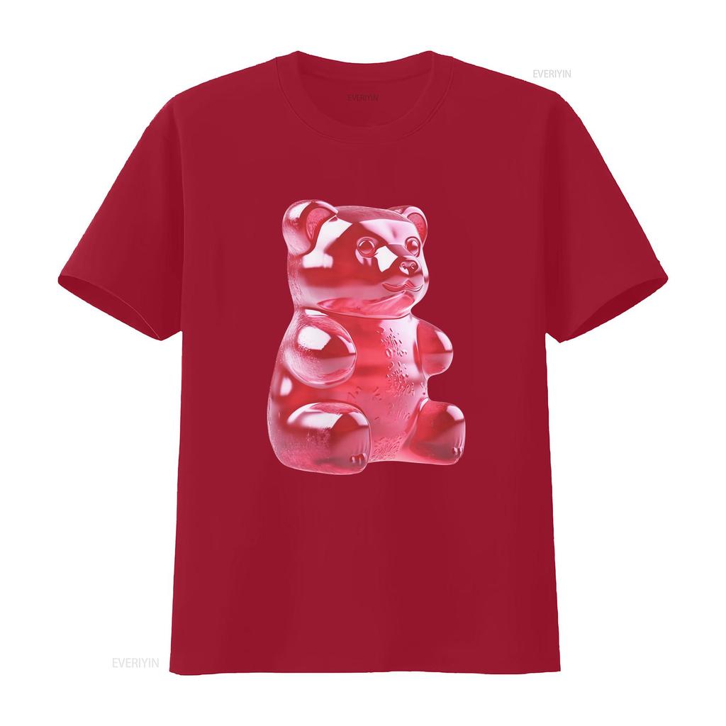 Футболка GUMMY BEAR TEE CANDY POP ART Футболка СЛАДОСТИ ПОДАРОК ДЛЯ МУЖЧИН ЖЕНЩИН ПОДРОСТКОВ ВЕЧЕРИНКА винтажная Стильная универсальная удобная с принтом