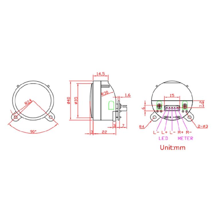 VU-метр с высокой чувствительностью Мини Маленький VU-метр Запись Уровень звука