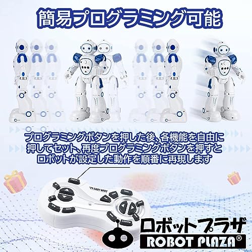 ROBOT PLAZA Гуманоидный Робот Игрушка, Ходит, Говорит по-английски, Игрушка для детей, Подарок на день рождения для мальчиков, Обучающая игрушка, Перезаряжаемый, Инструкция на японском языке