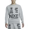 Nike Пуловер с длинными рукавами и принтом логотипа, мужские топы, серый DQ4170-063