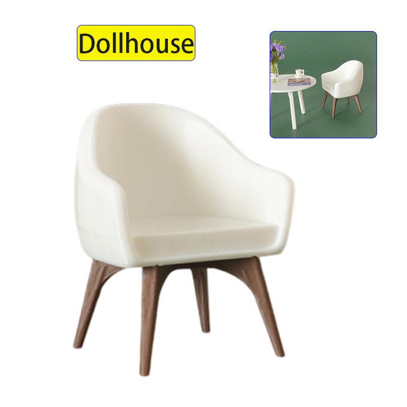 1/12 Dollhouse Mini Armchair Model Dollhouse Living Room Furniture Decoration Dolls House Micro Scene Construction Props