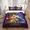 3Pcs Star Wars Simpson Mashup Bedding Set Quilt Cover Pillowcase Home Christmas Xmas Halloween Gift 1 Duvet Cover 2 Pillowcase S921886