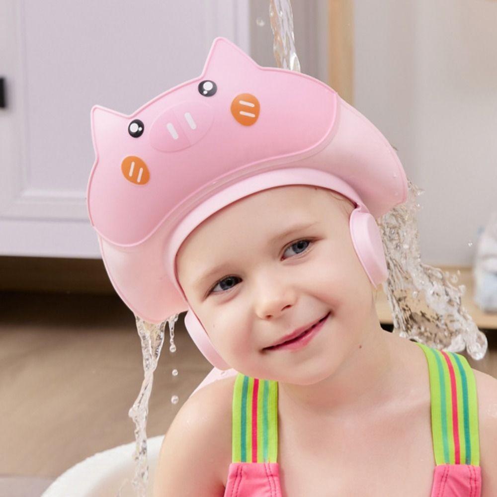 Soft Baby Shampoo Cap Adjustable Children's Bath Cap Adjustable Baby Shower Cap Baby Wash Bath Cap