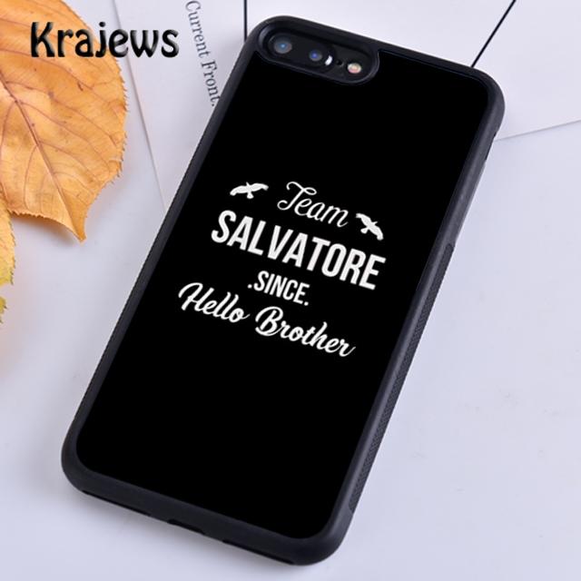 Мягкий чехол Krajews «Дневники вампира» миссис Сальваторе для iPhone 14 5 6s 7 8 plus X XR XS 11 12 13 pro max Samsung S21 S22 ultra