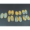 16X25-16X31MM Natural Maligano Jasper Oval Cabochon Loose Gemstone 7Pair Lot C-3959