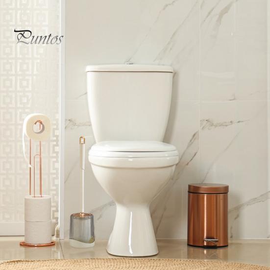 Щетка для унитаза с держателем Пластиковые щетки для унитаза в ванной комнате Тонкая головка щетки Удлиненная ручка Настенная щетка для унитаза