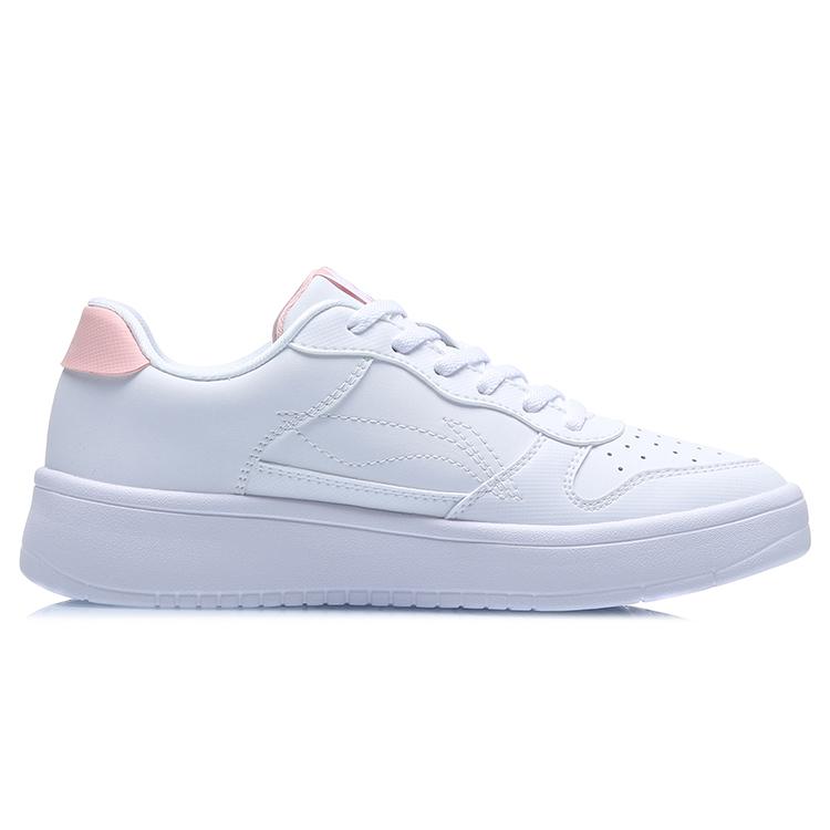 Li Ning Скользящая лодка Нескользящие, Износостойкие, Легкие, Дышащие Низкие Скейтбордические кроссовки Женские AGCQ578-3