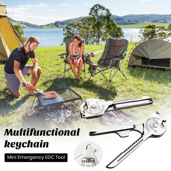 Многофункциональный брелок-гаджет Портативный инструмент EDC Компактный размер Портативная отвертка Открывалка